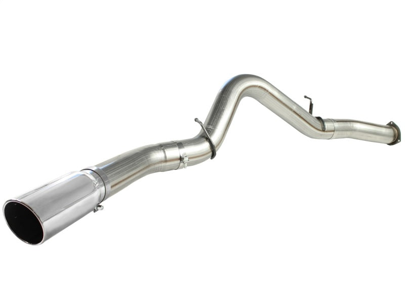 aFe MACHForce XP Exhaust 5in DPF-Polished, GM Diesel Trucks 07.5-10 V8-6.6L 9(td) LMM - Burkken Auto Parts