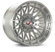 Vossen LCX-03 22x12 - 6x139.7 - ET44 - Ultra Deep - 78.1 - Brushed Gloss Clear Wheel