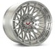 Vossen LCX-03 24x12 - 8x165.1 - ET44 - Ultra Deep - 125.1 - Brushed Gloss Clear Wheel