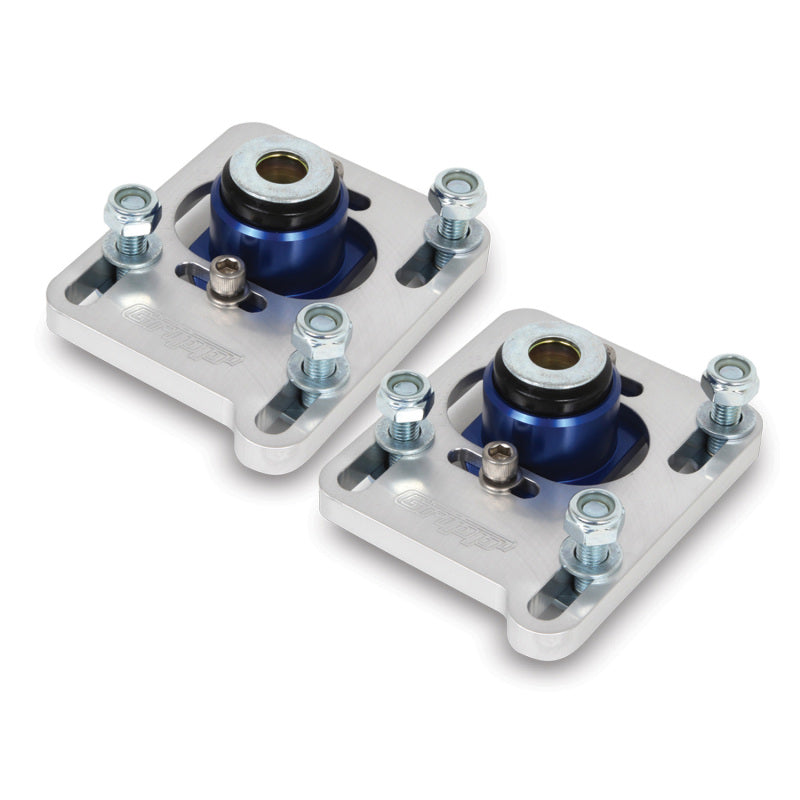 BBK 94-04 Mustang Caster Camber Plate Kit - Silver Anodized Finish - Burkken Auto Parts