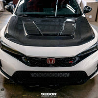 Seibon 2023 Honda Civic Type R TV-Styler Double Side Carbon Fiber Hood - Burkken Auto Parts