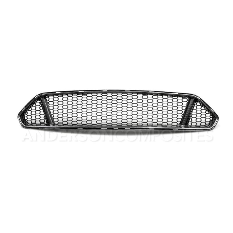 Anderson Composites 2018 Ford Mustang Type-GT Carbon Fiber Upper Grille - Burkken Auto Parts