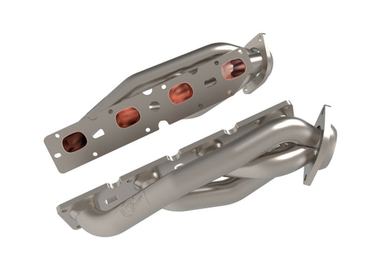 aFe Twisted Steel 11-21 Jeep Grand Cherokee (WK2) 5.7L V8 Headers - Titanium (Ceramic Coated) - Burkken Auto Parts