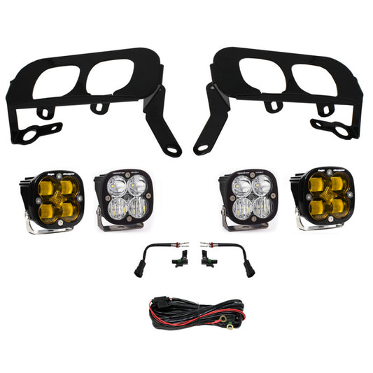 Baja Designs 14-15 Silverado 1500 White Fog Pocket Kit - Amber - Burkken Auto Parts