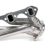 BBK 79-93 Mustang 351 Swap Shorty Unequal Length Exhaust Headers - 1-5/8 Silver Ceramic - Burkken Auto Parts