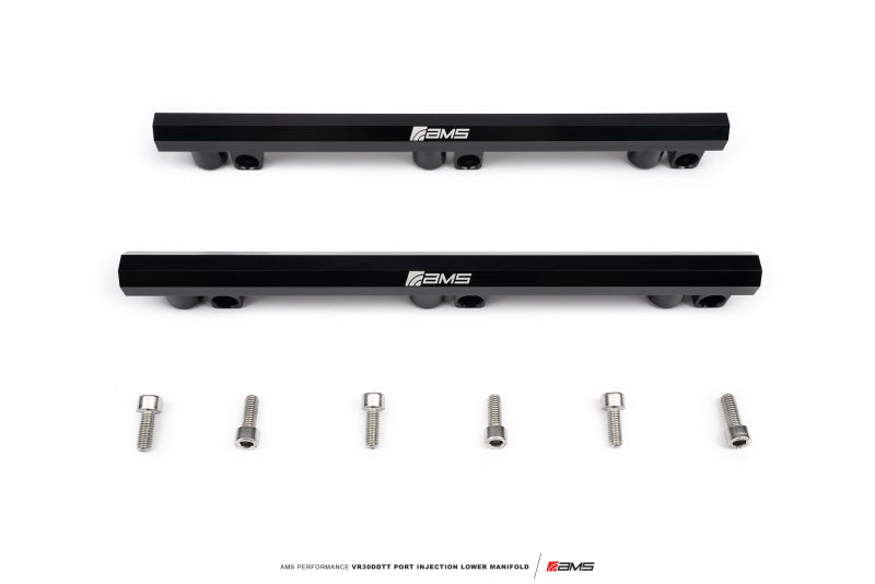 AMS Performance 2023+ Nissan Z Port Injection Lower Manifold - Gunmetal - Burkken Auto Parts