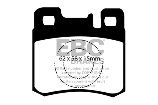 EBC 98-00 Mercedes-Benz E300 TD 3.0 TD Greenstuff Rear Brake Pads - Burkken Auto Parts