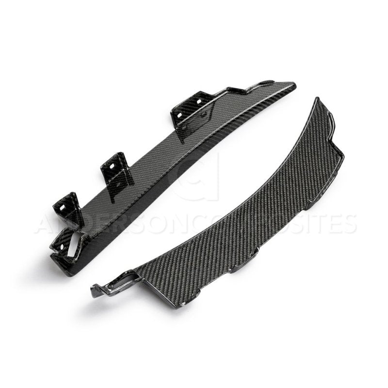 Anderson Composites 2020 Ford Mustang/Shelby GT500 Carbon Fiber Rear Mud Guards - Burkken Auto Parts