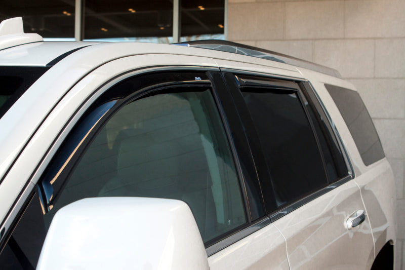 AVS 07-14 Cadillac Escalade Ventvisor In-Channel Front & Rear Window Deflectors 4pc - Smoke - Burkken Auto Parts