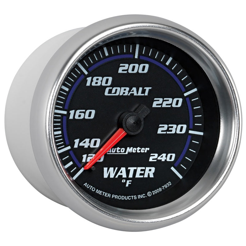 Autometer Cobalt 66mm 120-240 Degree F Mechanical Water Temperature Gauge - Burkken Auto Parts