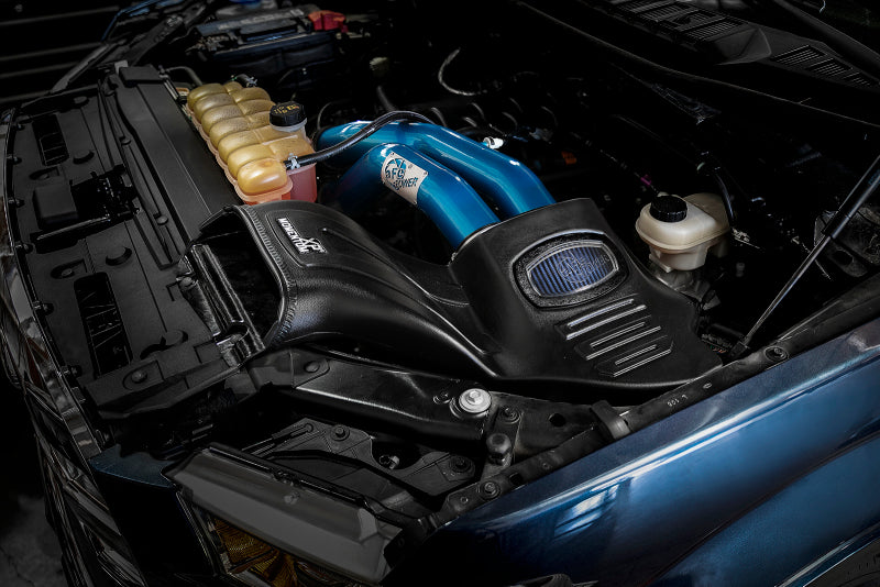 aFe Momentum XP Cold Air Intake System w/ Pro 5R Media Blue 15-19 Ford F-150 V8-5.0L - Burkken Auto Parts