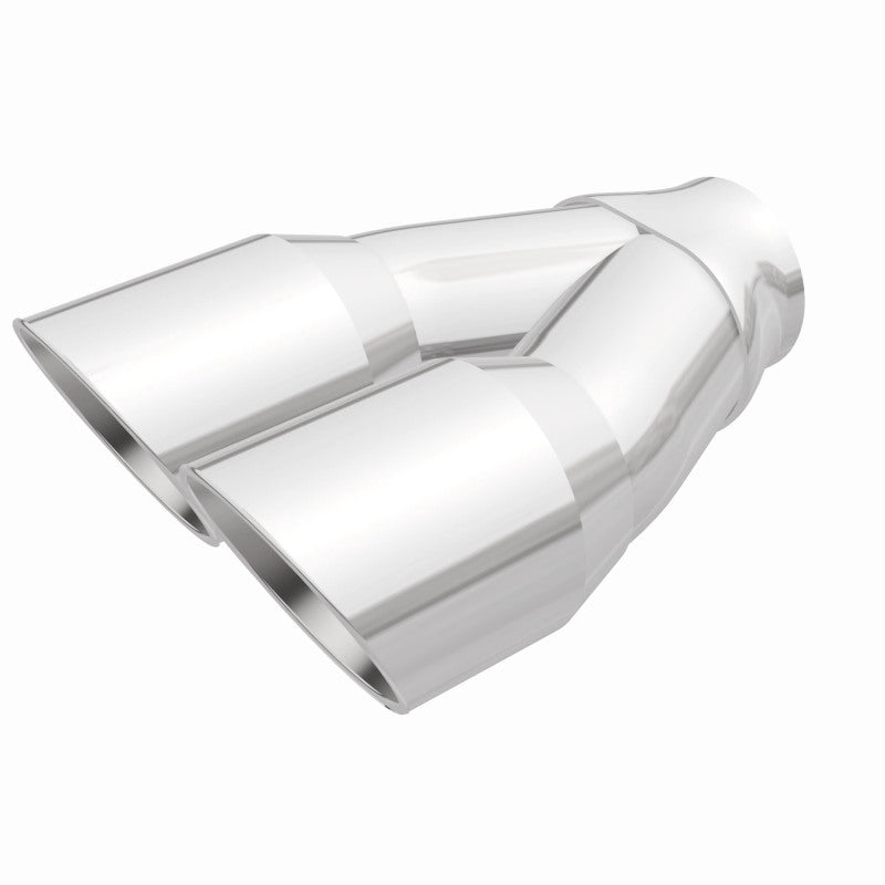 MagnaFlow Double Wall 3in Dual Round Polished Tip 2.25in Inlet - Burkken Auto Parts