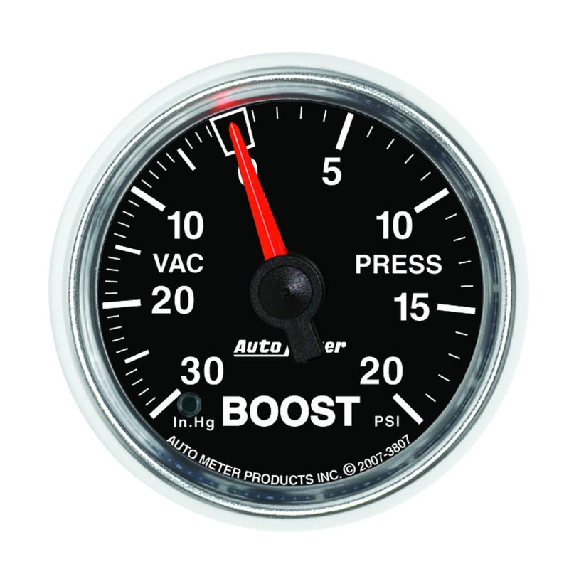 Autometer GS 52mm 30 in Hg/20 psi Mechanical Vacuum/Boost Gauge - Burkken Auto Parts