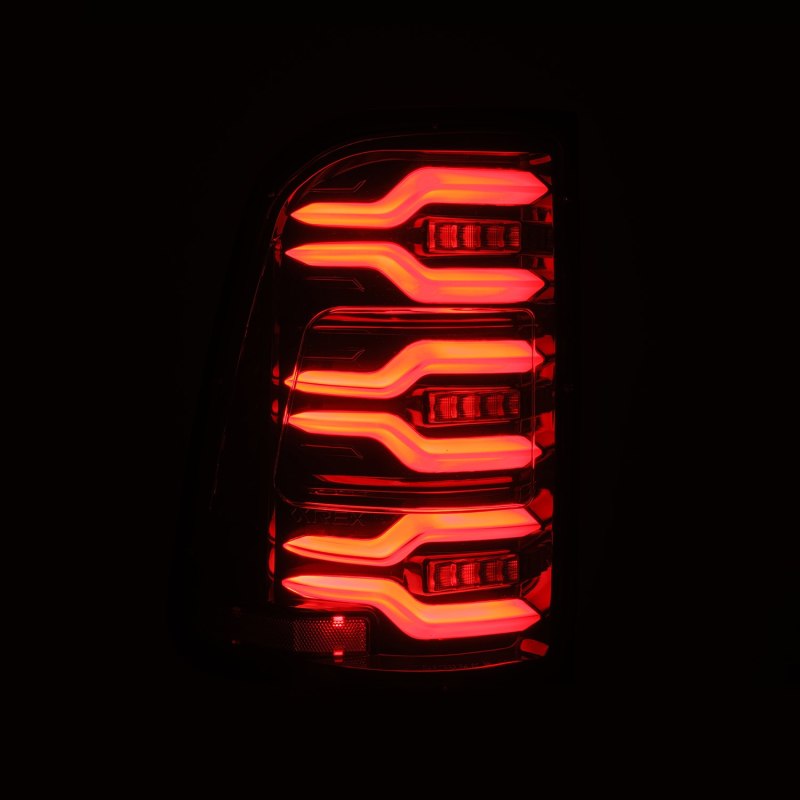 AlphaRex 19-21 Dodge Ram 1500 Luxx-Series LED Tail Lights Alpha-Black w/Activ Light/Seq Signal - Burkken Auto Parts