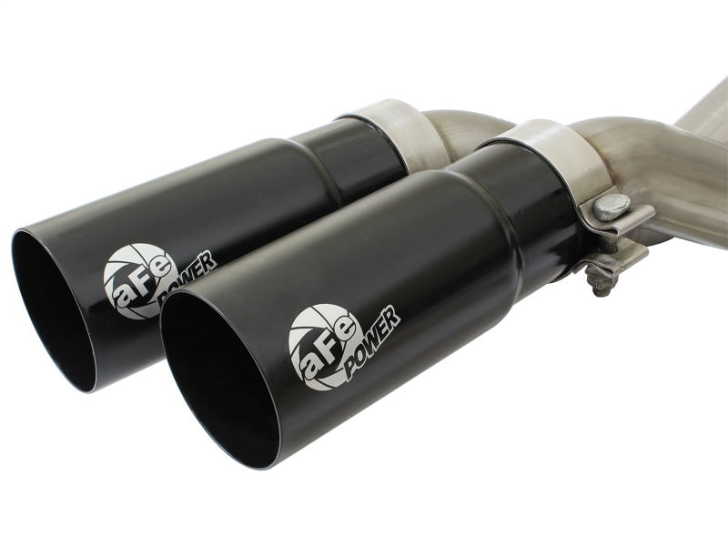 aFe Rebel Series Exhaust SS Front Side Exit CB w/ Black Tips 10-14 Ford F150 Ecoboost V8 6.2L - Burkken Auto Parts