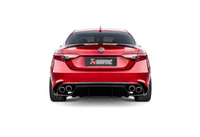 Akrapovic 17-19 Alfa Romeo Giulia Quadrifoglio Evolution Line Cat Back (Titanium) - Burkken Auto Parts