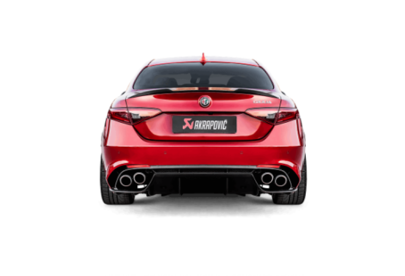 Akrapovic 17-19 Alfa Romeo Giulia Quadrifoglio Evolution Line Cat Back (Titanium) w/Link Pipes - Burkken Auto Parts