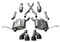 Corsa 2014-2021 Jeep Grand Cherokee 3.6L V6 Black Sport Cat-Back Exhaust - Burkken Auto Parts