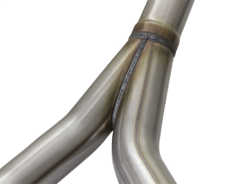 aFe Rebel Series CB 2.5in Dual Center Exit SS Exhaust w/ Polish Tip 07-15 Jeep Wrangler 3.6L/3.8L V6 - Burkken Auto Parts
