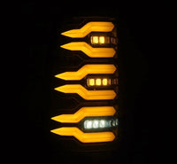 AlphaRex 99-06 Chevrolet Silverado Sierra LUXX-Series LED Tail Lights Alpha-Black - Burkken Auto Parts