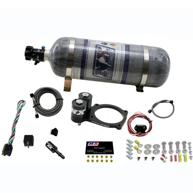Nitrous Express Dodge Hellcat/Demon Nitrous Plate Kit w/12lb Bottle - Burkken Auto Parts