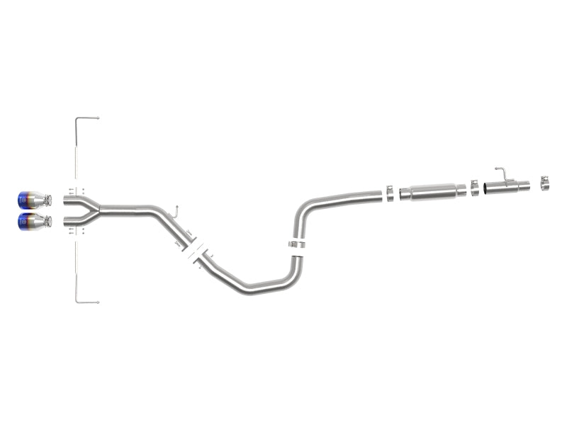 aFe Takeda Exhaust Cat-Back 19-20 Hyundai Veloster 304SS Blue Flame Dual Tips Exhaust - Burkken Auto Parts