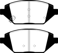 EBC 2016+ Chevrolet Spark 1.4L Greenstuff Front Brake Pads - Burkken Auto Parts