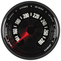 Autometer American Muscle 2-1/16in Full Sweep Electric Digital Stepper 140-280 Deg F Oil Temp Gauge - Burkken Auto Parts