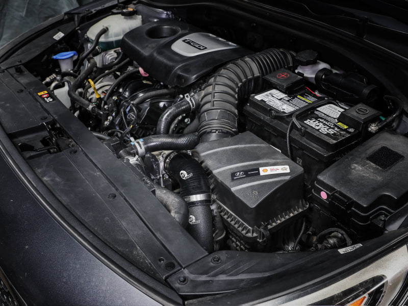 aFe BladeRunner Aluminum Hot and Cold Charge Pipe Kit Black 17-20 Hyundai Elantra GT L4-1.6L (t) - Burkken Auto Parts