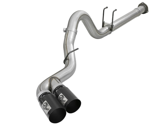 aFe Power 11-14 Ford F250/F350 6.7L Diesel Rebel XD 4in 409 SS DPF-Back Exhaust System - Black Tips - Burkken Auto Parts
