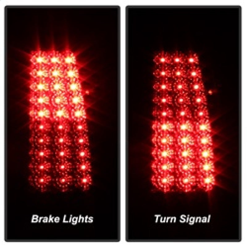 xTune Chevy Silverado 1500/2500/3500 99-02 99-03 LED Tail Lights Smoke ALT-ON-CS99-LED-SM - Burkken Auto Parts