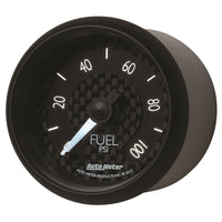Autometer GT Series 52mm Full Sweep Electronic 0-100 PSI Fuel Pressure Gauge - Burkken Auto Parts