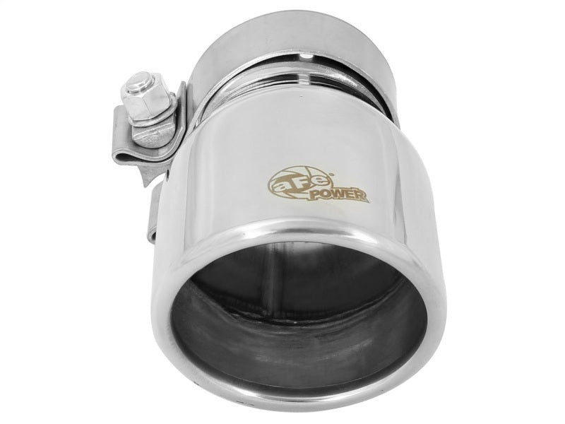 aFe MACH Force-Xp 2.5in Inlet x 3-1/2in Outlet x 6in Length 2.5in 304 Stainless Steel Exhaust Tip - Burkken Auto Parts