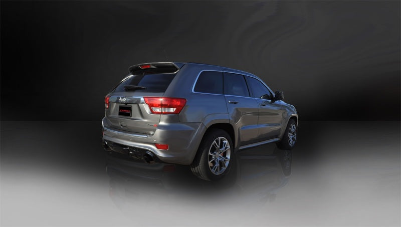Corsa 2012-2013 Jeep Grand Cherokee 6.4L V8 Black Sport Cat-Back Exhaust - Burkken Auto Parts