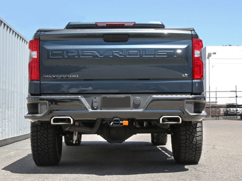 aFe Gemini XV 3in 304 SS Cat-Back Exhaust w/ Cutout 19-21 GM Silverado/Sierra 1500 V8 - Burkken Auto Parts