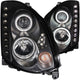 ANZO 2003-2007 Infiniti G35 Projector Headlights w/ Halo Black (CCFL) (HID Compatible) - Burkken Auto Parts