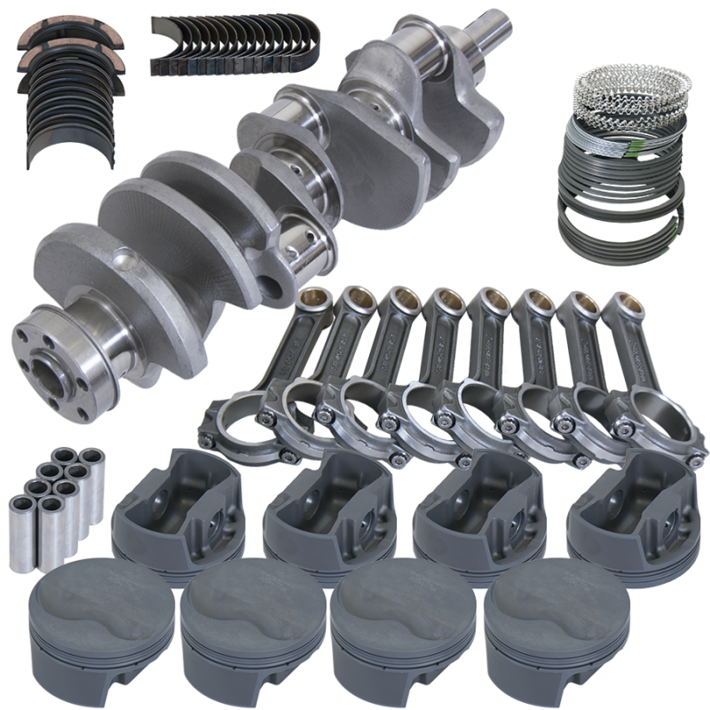 Eagle Ford 351W SVO 4.000in Crank 6.250in I-Beam -6.6cc Flat Top 4.125in Pistons Rotating Assembly - Burkken Auto Parts