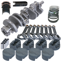 Eagle Ford 351W SVO 4.000in Crank 6.250in I-Beam -6.6cc Flat Top 4.125in Pistons Rotating Assembly - Burkken Auto Parts