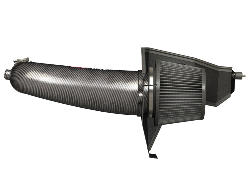 aFe POWER Magnum FORCE Carbon Fiber Stage 2 Track Series Pro Dry S CAIS - 11-18 Dodge Challenger V8 - Burkken Auto Parts