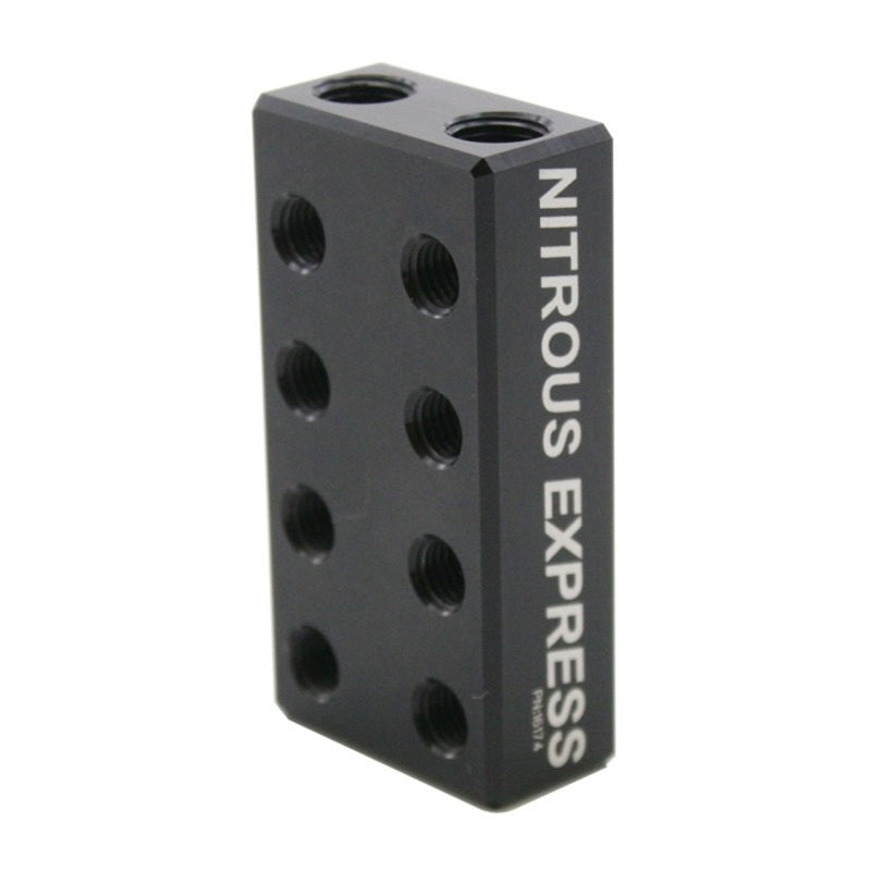 Nitrous Express 2 Inlet 16 Outlet Nitrous/Fuel Distribution Block - Burkken Auto Parts