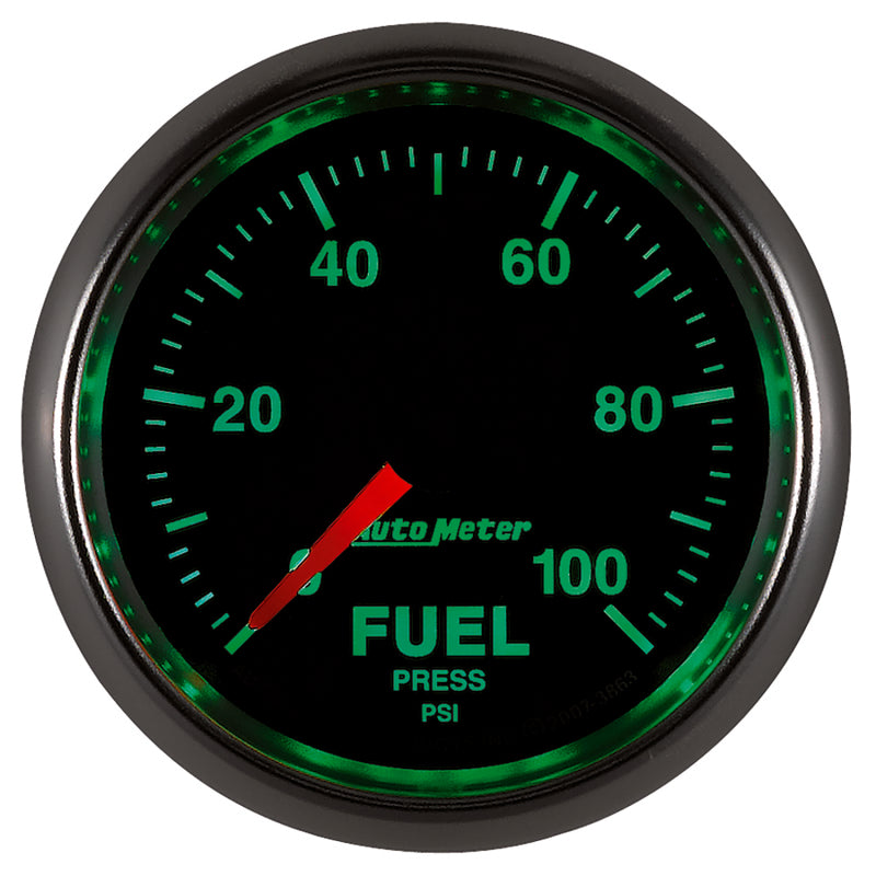 Autometer GS 0-100 PSI Full Sweep Electronic Fuel Pressure Gauge - Burkken Auto Parts