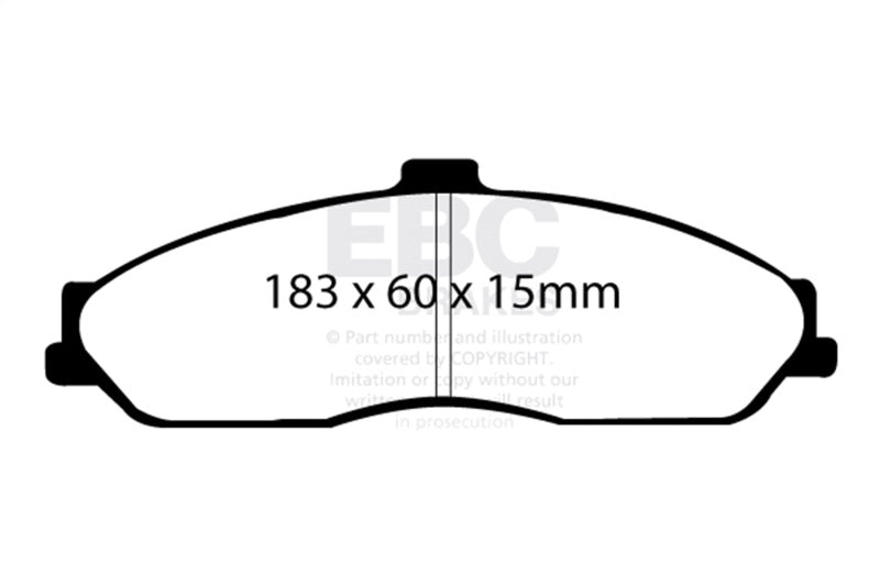 EBC 03-04 Cadillac XLR 4.6 Greenstuff Front Brake Pads - Burkken Auto Parts