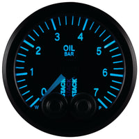 Autometer Stack 52mm 0-7 Bar M10 Male Pro-Control Oil Pressure Gauge - Black - Burkken Auto Parts