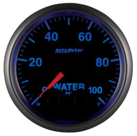 AutoMeter Gauge Water Press 2-1/16in. 100PSI Stepper Motor W/Peak & Warn Elite - Burkken Auto Parts
