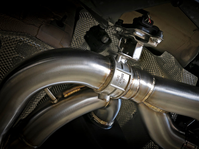 aFe MACHForce XP Exhausts Cat-Back SS 19-21 BMW M2 Competition L6-3.0L w/Carbon Fiber Tips - Burkken Auto Parts