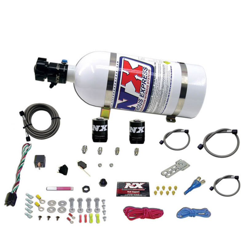 Nitrous Express Dodge EFI Race Single Nozzle Nitrous Kit (100-250HP) w/10lb Bottle - Burkken Auto Parts