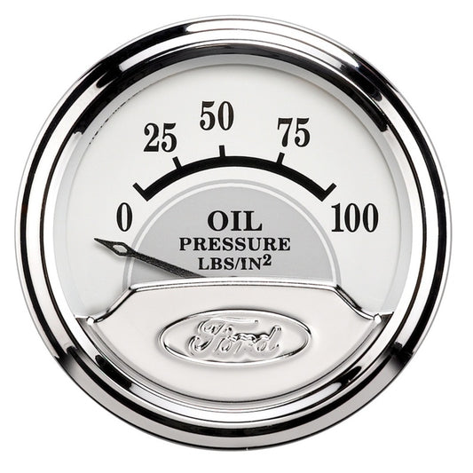 Autometer Ford Masterpiece 2in Short Sweep Electronic 0-100 PSI Oil Pressure Gauge - Burkken Auto Parts
