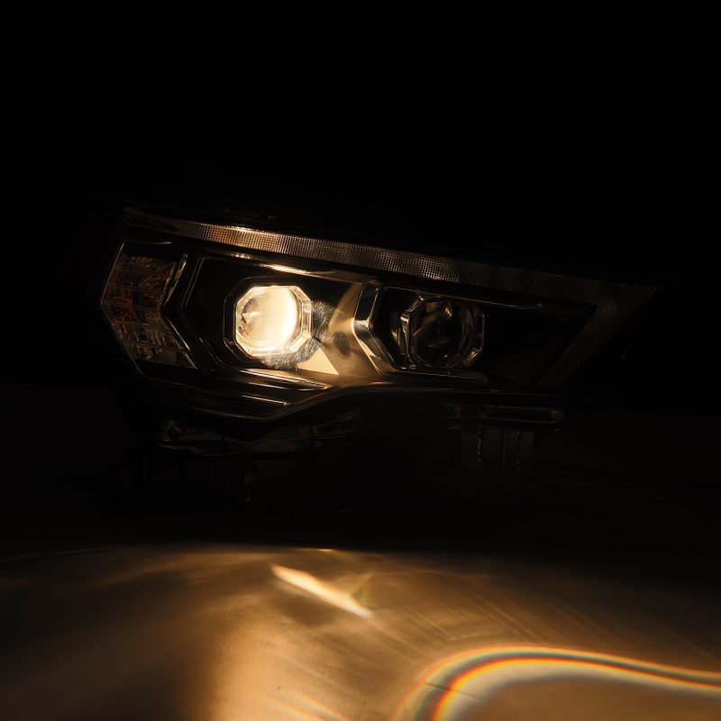 AlphaRex 14-22 Toyota 4Runner PRO-Series Projector Headlights Black w/Seq. Sig. + DRL - Burkken Auto Parts