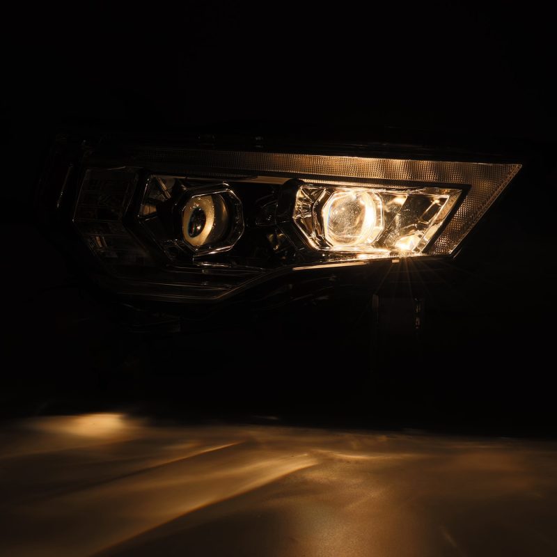 AlphaRex 14-22 Toyota 4Runner PRO-Series Projector Headlights Black w/Seq. Sig. + DRL - Burkken Auto Parts