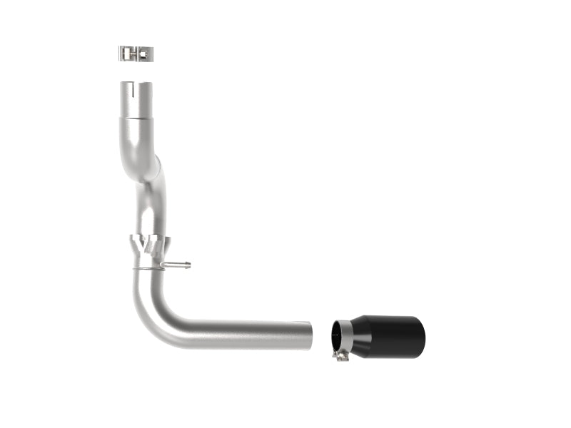 aFe 20-21 Jeep Wrangler Large Bore-HD 3in 304 Stainless Steel DPF-Back Exhaust System - Black Tip - Burkken Auto Parts